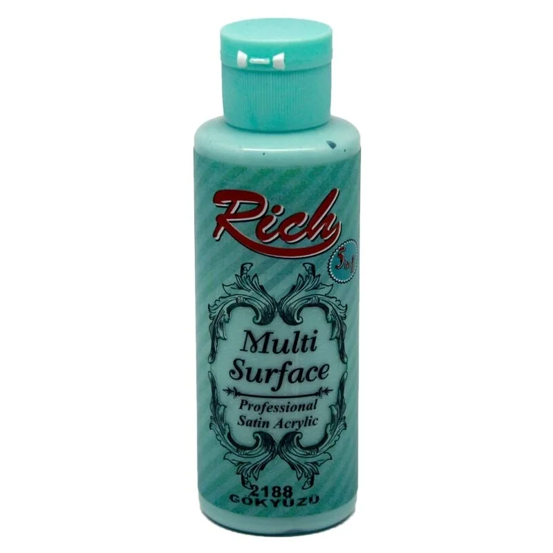 Rich Multi Surface Her Yüzey İçin Akrilik Boya 120 cc. 2188 GÖKYÜZÜ