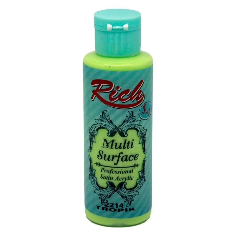 Rich Multi Surface Akrilik Boya 2214 Tropik 120 cc her yüzey için