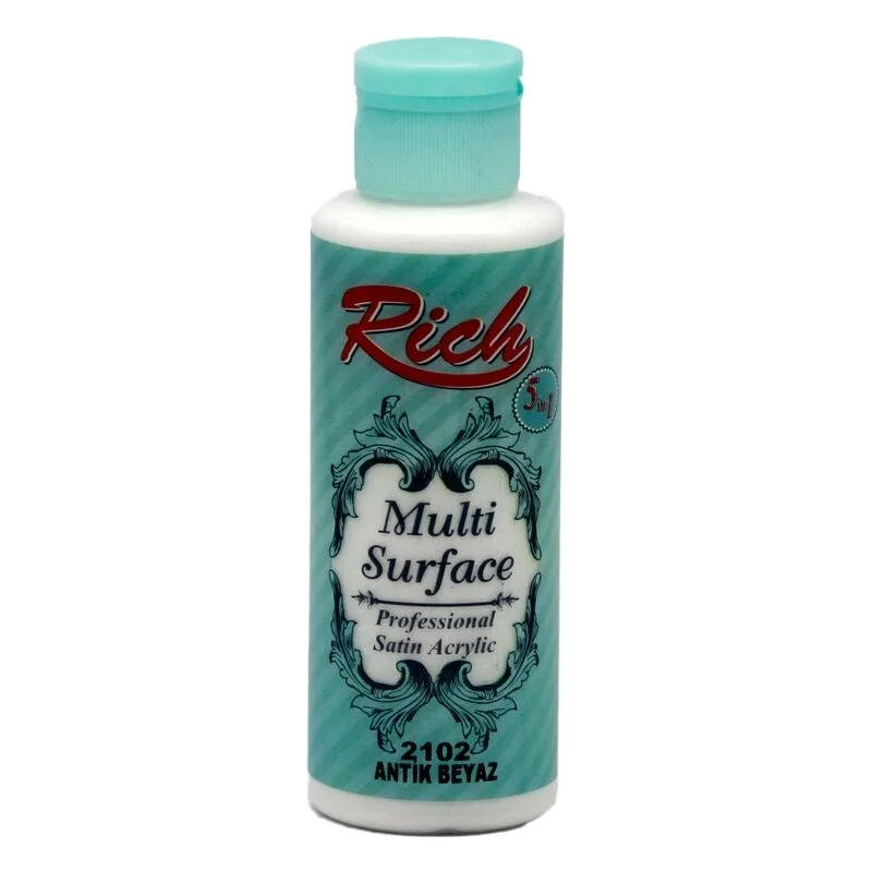 Rich Multi Surface Her Yüzey İçin Akrilik Boya 120 cc. 2102 ANTİK BEYAZ