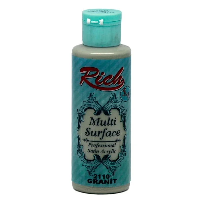Rich Multi Surface Her Yüzey İçin Akrilik Boya 120 cc. 2110 GRANİT