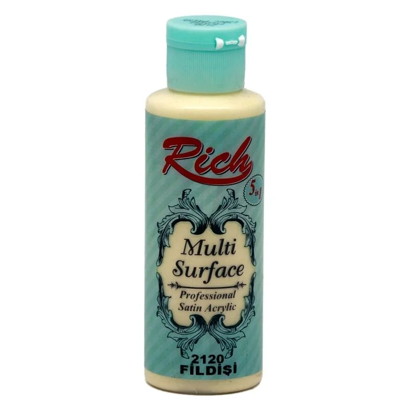 Rich Multi Surface Her Yüzey İçin Akrilik Boya 120 cc. 2120 FİLDİŞİ