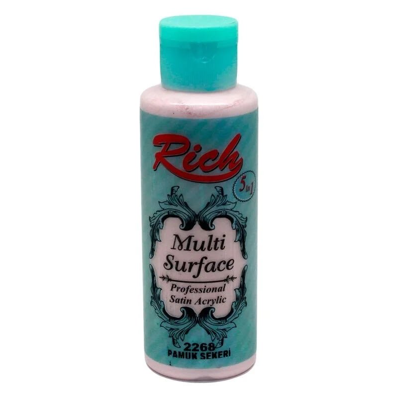 Rich Multi Surface Akrilik Boya 120 cc PAMUK ŞEKERİ her yüzey için