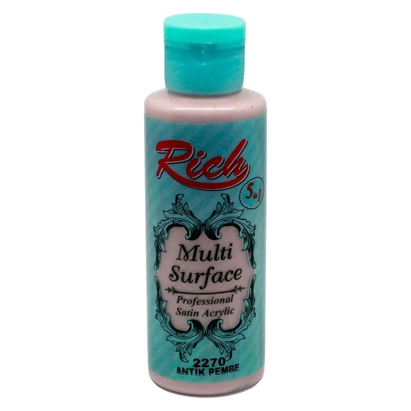Rich Multi Surface Her Yüzey İçin Akrilik Boya 120 cc. 2270 ANTİK PEMBE
