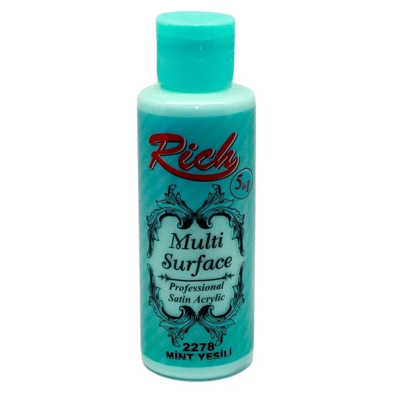 Rich Multi Surface Her Yüzey İçin Akrilik Boya 120 cc. 2278 MİNT YEŞİLİ