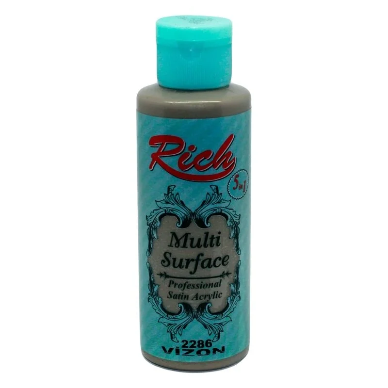 Rich Multi Surface Her Yüzey İçin Akrilik Boya 120 cc. 2286 VİZON