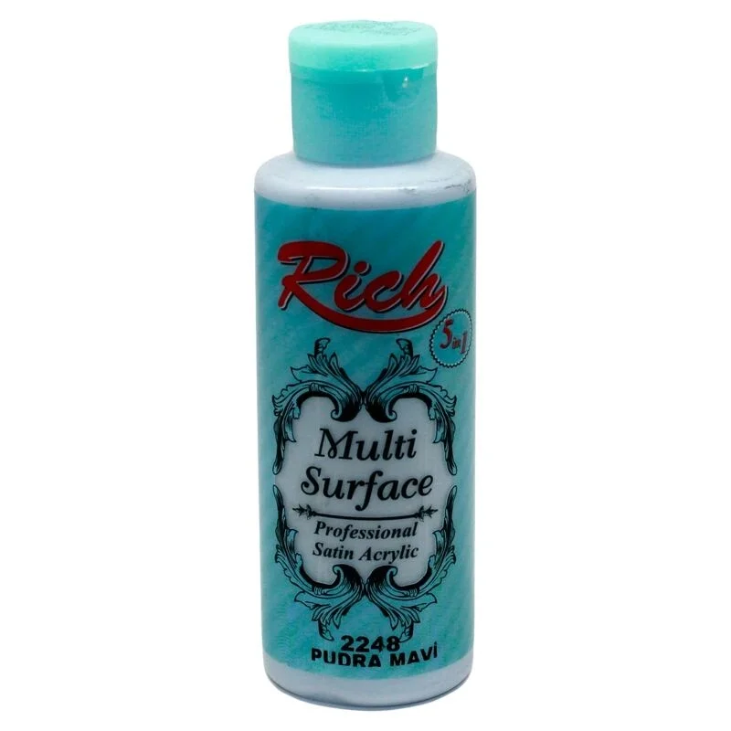 Rich Multi Surface Her Yüzey İçin Akrilik Boya 120 cc. 2248 PUDRA MAVİ