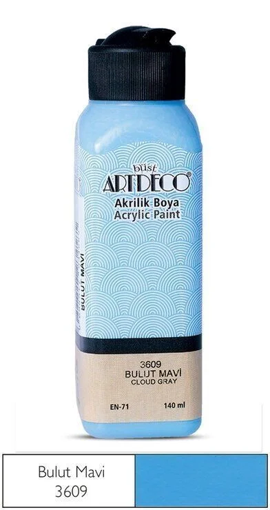 Artdeco Akrilik Boya 140 ml. 3609 BULUT MAVİ