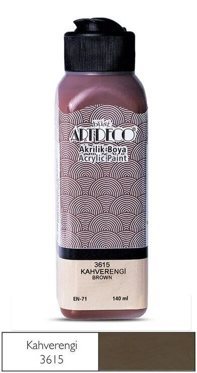 Artdeco Akrilik Boya 140 ml. 3615 KAHVERENGİ
