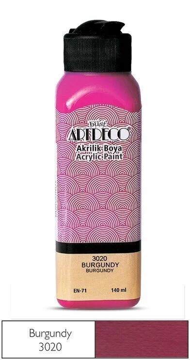 Artdeco Akrilik Boya 140 ml. 3020 BURGUNDY