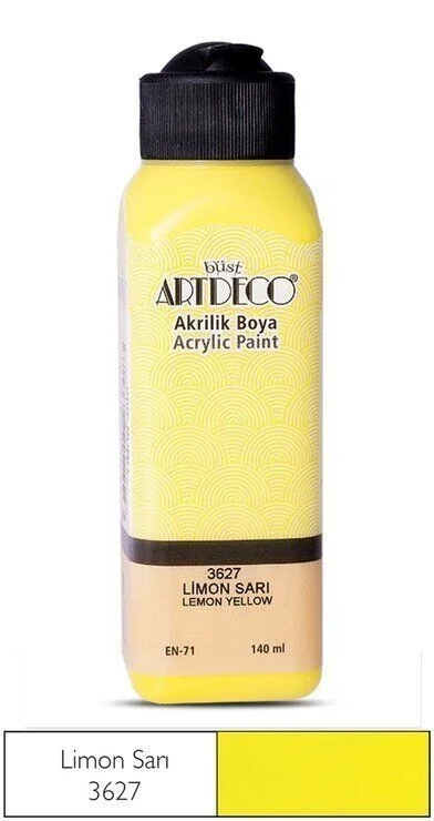 Artdeco Akrilik Boya 140 ml. 3627 LİMON SARI