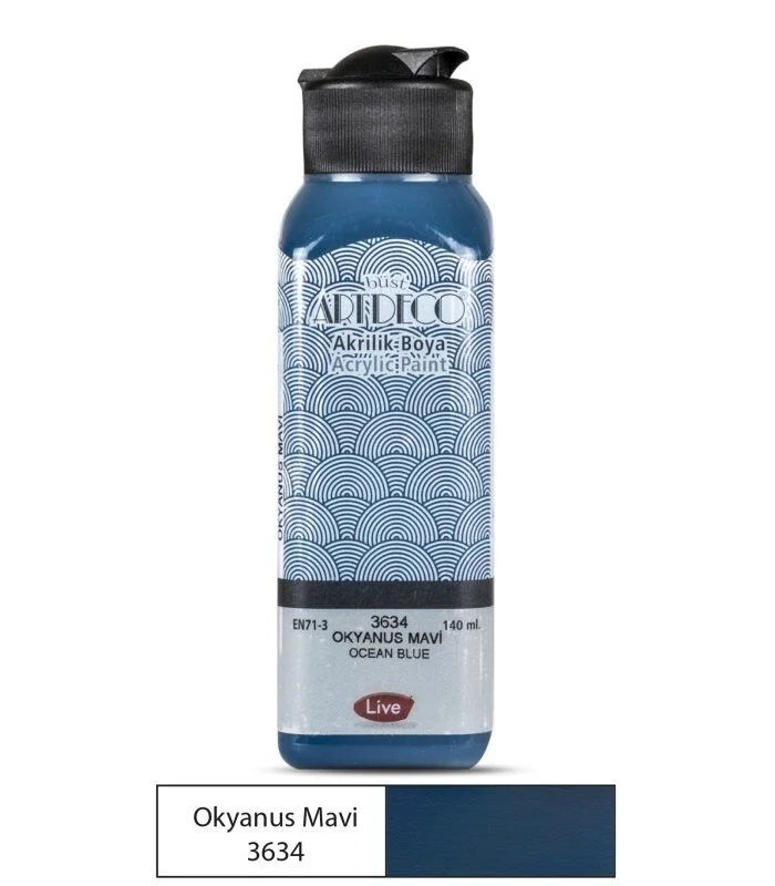 Artdeco Akrilik Boya 140 ml. 3634 OKYANUS MAVİ