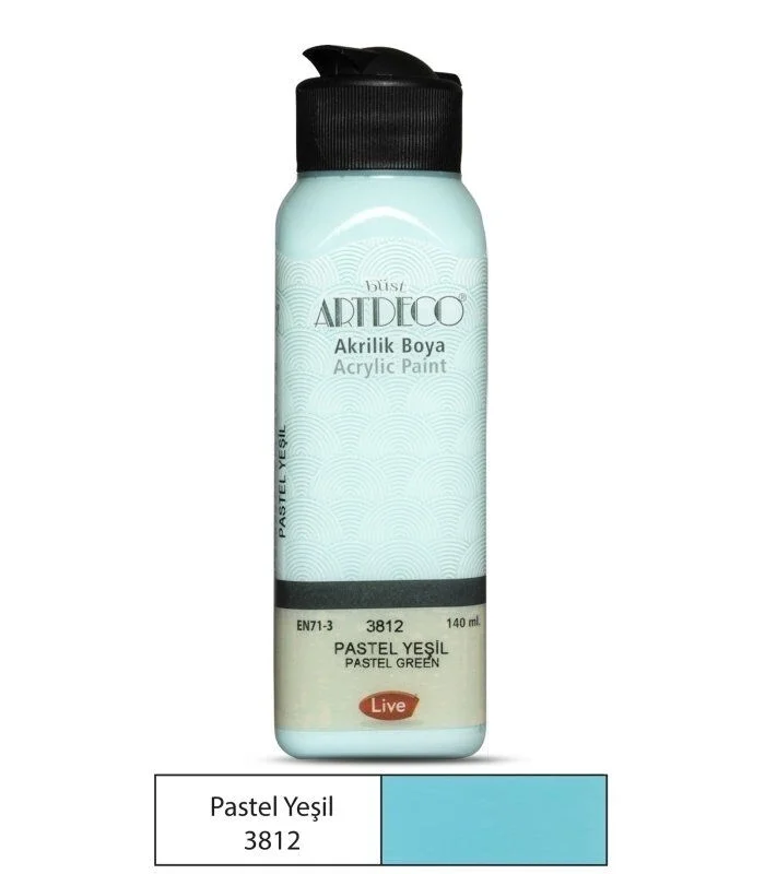 Artdeco Akrilik Boya 140 ml. 3812 Pastel Yeşil