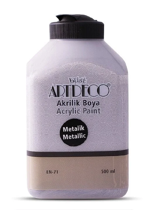 Artdeco Metalik Akrilik Boya 500 ml. 3722 METALİK GÜMÜŞ