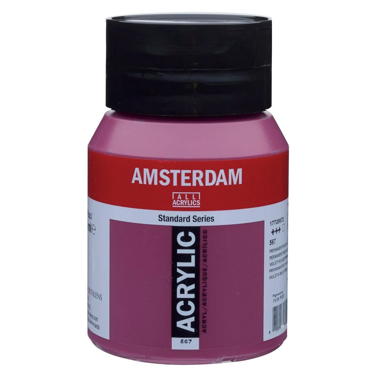 Talens Amsterdam Akrilik Boya 500 ml. 567 Permanent Red Violet