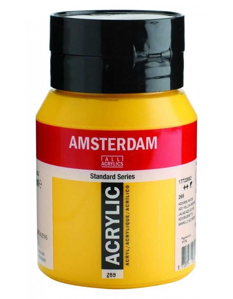 Talens Amsterdam Akrilik Boya 500 ml. 269 Azo Yellow Medium