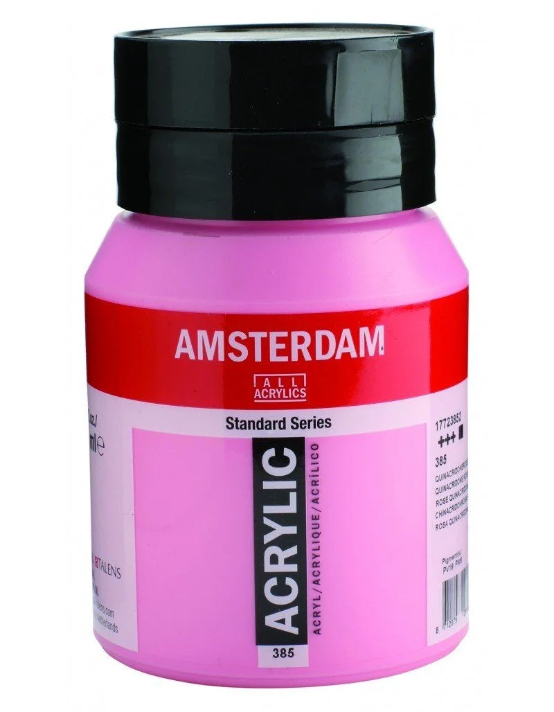 Talens Amsterdam Akrilik Boya 500 ml. 385 Quinacridone Rose Light