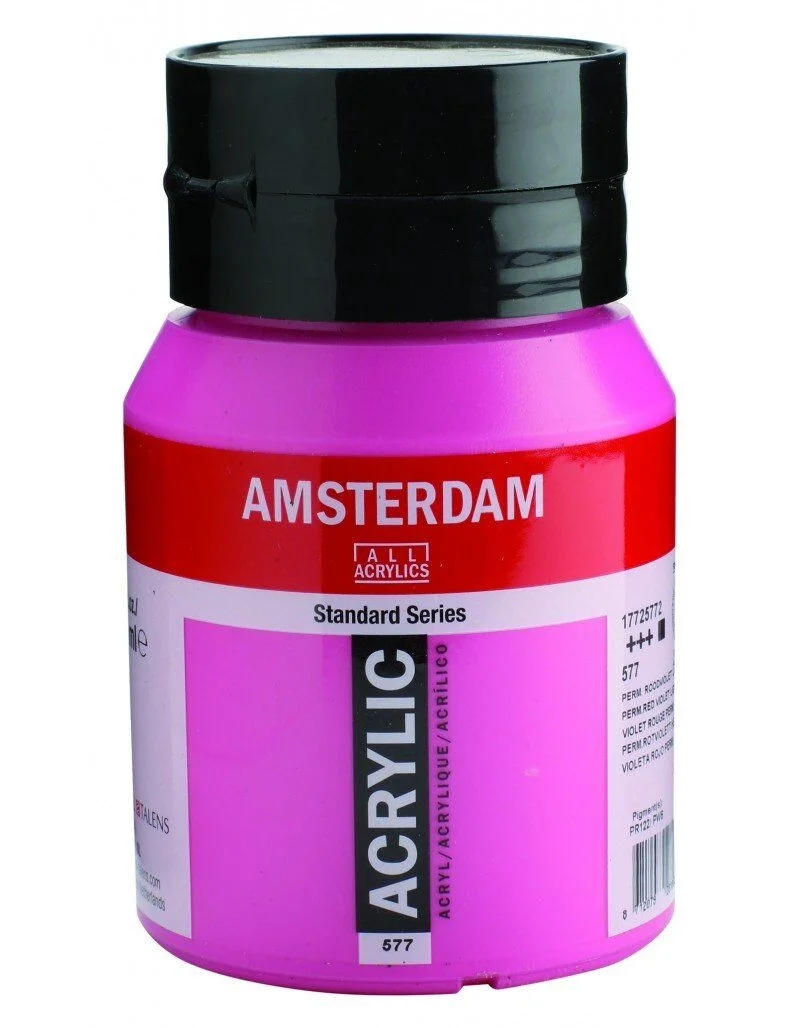 Talens Amsterdam Akrilik Boya 500 ml. 577 Permanent Red Violet Light