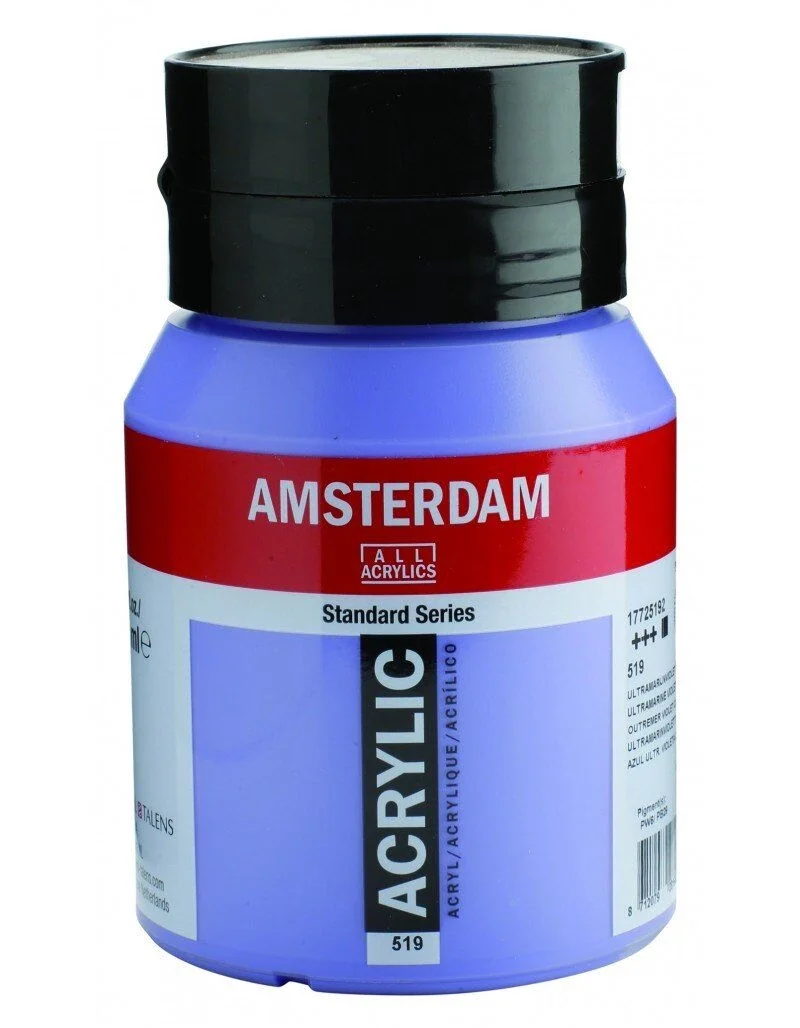 Talens Amsterdam Akrilik Boya 500 ml. 519 Ultramarine Violet Light