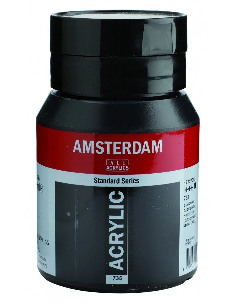 Talens Amsterdam Akrilik Boya 500 ml. 735 Oxide Black