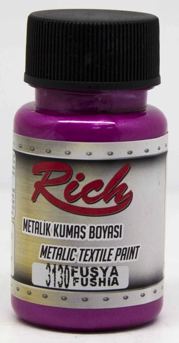 Rich Metalik Kumaş Boyası 50 cc. 3130 FUŞYA