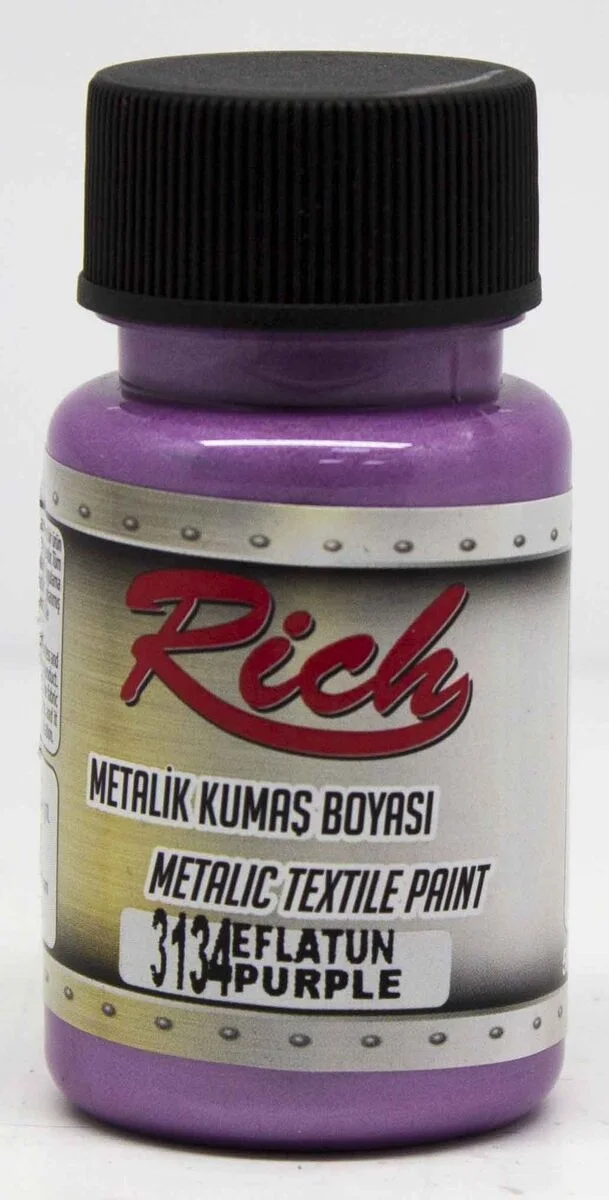 Rich Metalik Kumaş Boyası 50 cc. 3134 EFLATUN