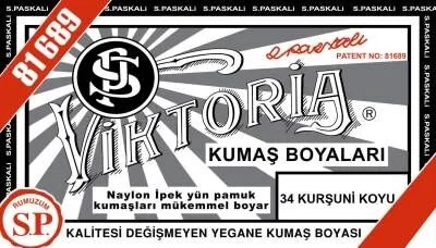 Viktoria Toz Kumaş Boyası 34 KURŞUNİ KOYU