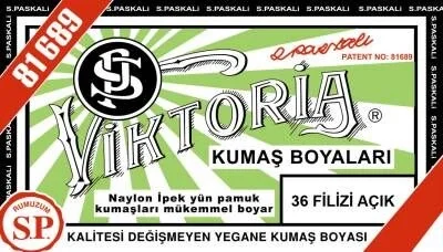Viktoria Toz Kumaş Boyası 36 FİLİZİ AÇIK