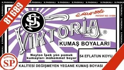 Viktoria Toz Kumaş Boyası 54 EFLATUN KOYU