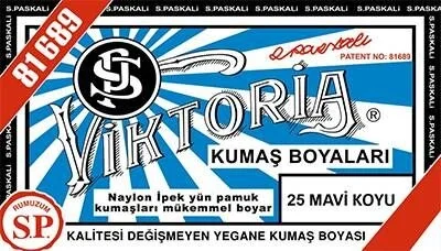 Viktoria Toz Kumaş Boyası 25 MAVİ KOYU