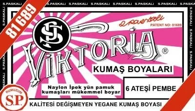 Viktoria Toz Kumaş Boyası 6 ATEŞİ PEMBE