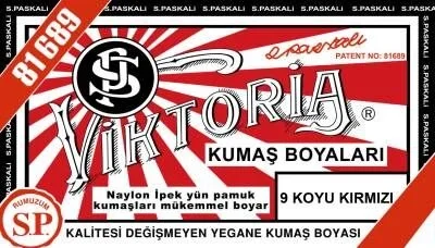 Viktoria Toz Kumaş Boyası 9 KOYU KIRMIZI