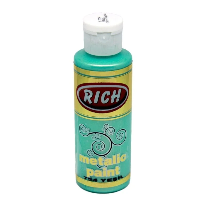 Rich Metalik Akrilik Boya 120 cc. 754 YEŞİL