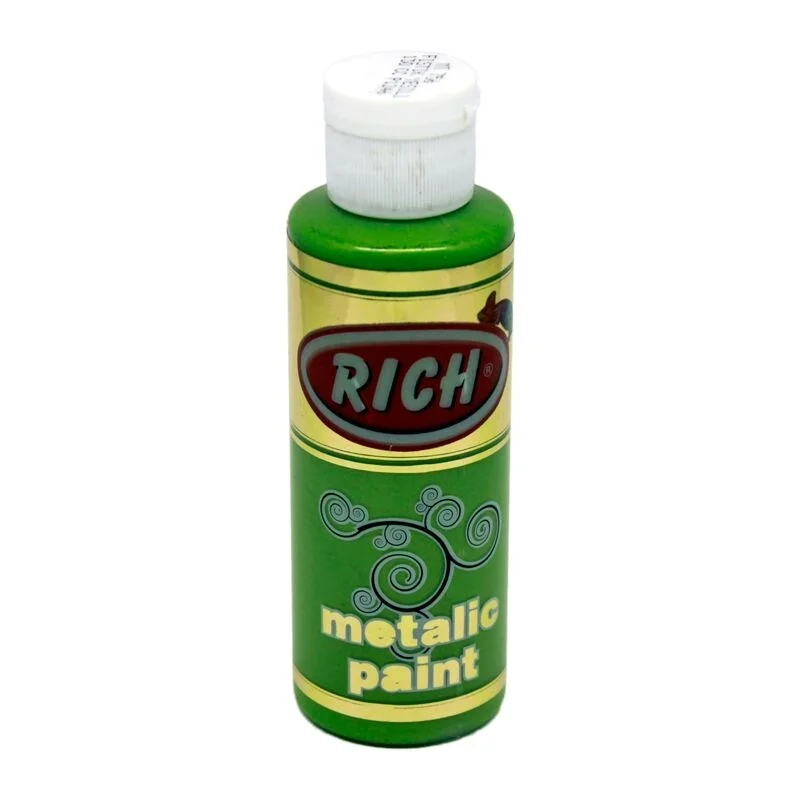 Rich Metalik Akrilik Boya 120 cc. 756 FISTIK YEŞİLİ