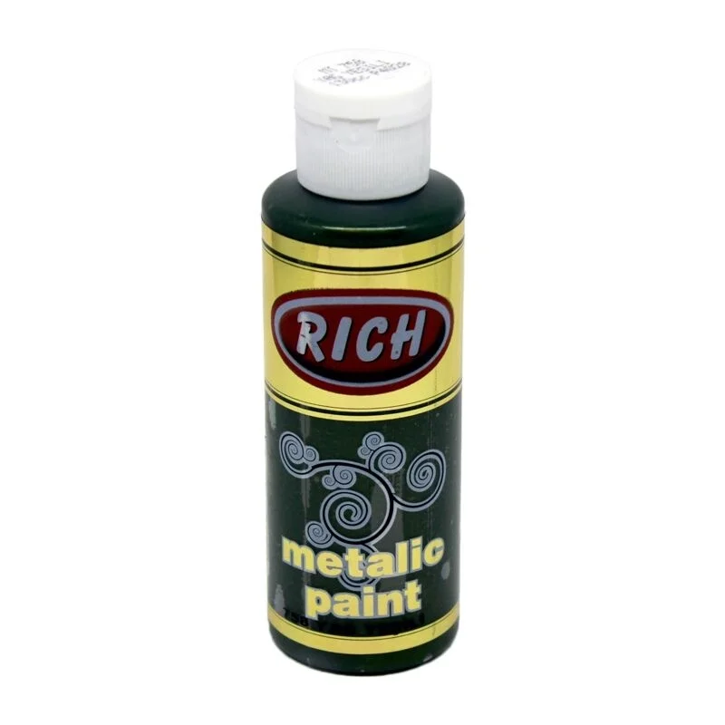 Rich Metalik Akrilik Boya 120 cc. 758 YAĞ YEŞİLİ
