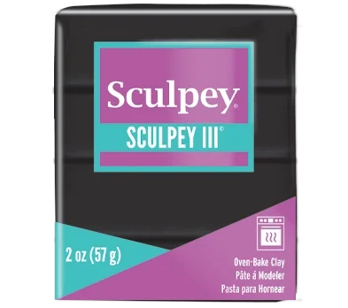 Sculpey III Polimer Kil 042 Black (Siyah)