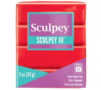 Sculpey III Polimer Kil 583 Red Hot Red (Sıcak Kırmızı)