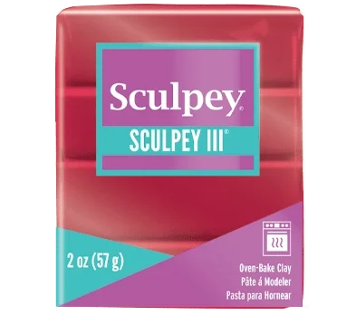 Sculpey III Polimer Kil 1140 Deep Red Pearl (Kırmızı Simli)