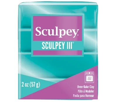 Sculpey III Polimer Kil 538 Teal Pearl