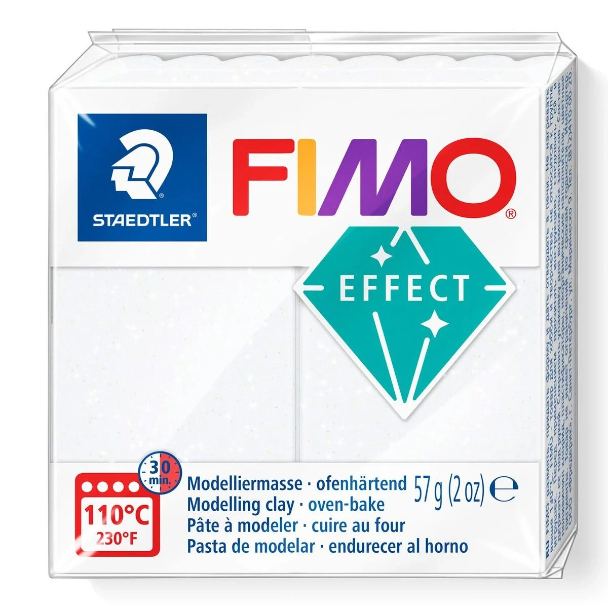 Staedtler Fimo Effect Polimer Kil 052 White (Simli)