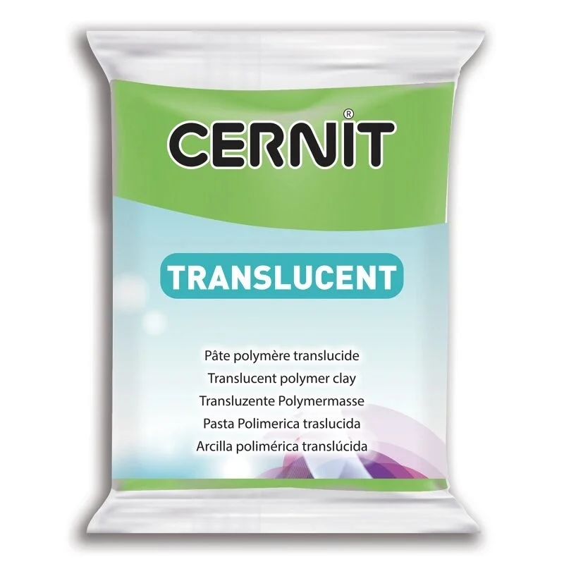 Cernit Translucent (Transparan) Polimer Kil 605 Lime Green