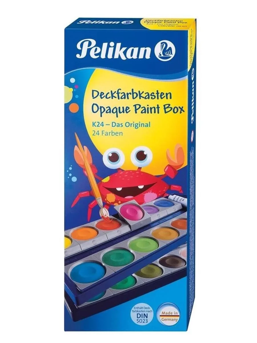 Pelikan Alman Malı Opak Sulu Boya Seti 24 Renk 735 K-24