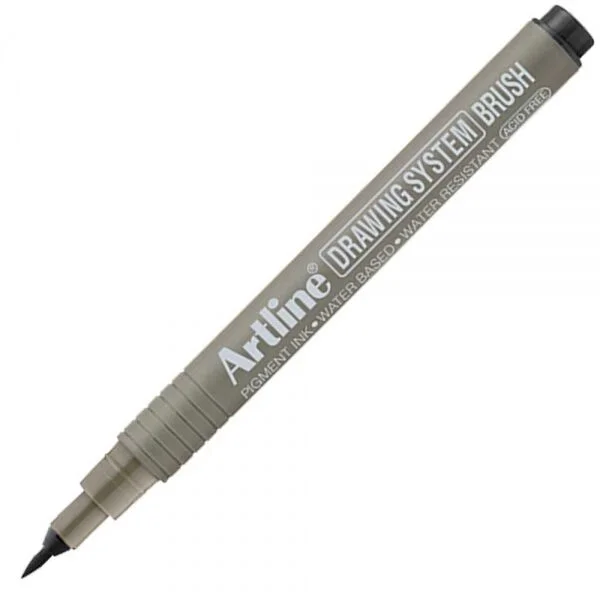 Artline Drawing System Brush Pen Fırça Uçlu Çizim Kalemi Siyah