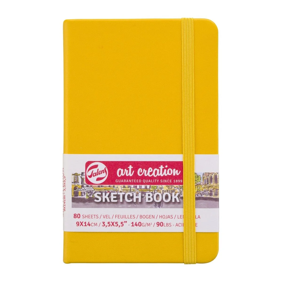 Talens Art Creation Sketchbook Sert Kapak Eskiz Çizim Defteri 140 gr. 9x14 cm. 80 yp. PASTEL SARI