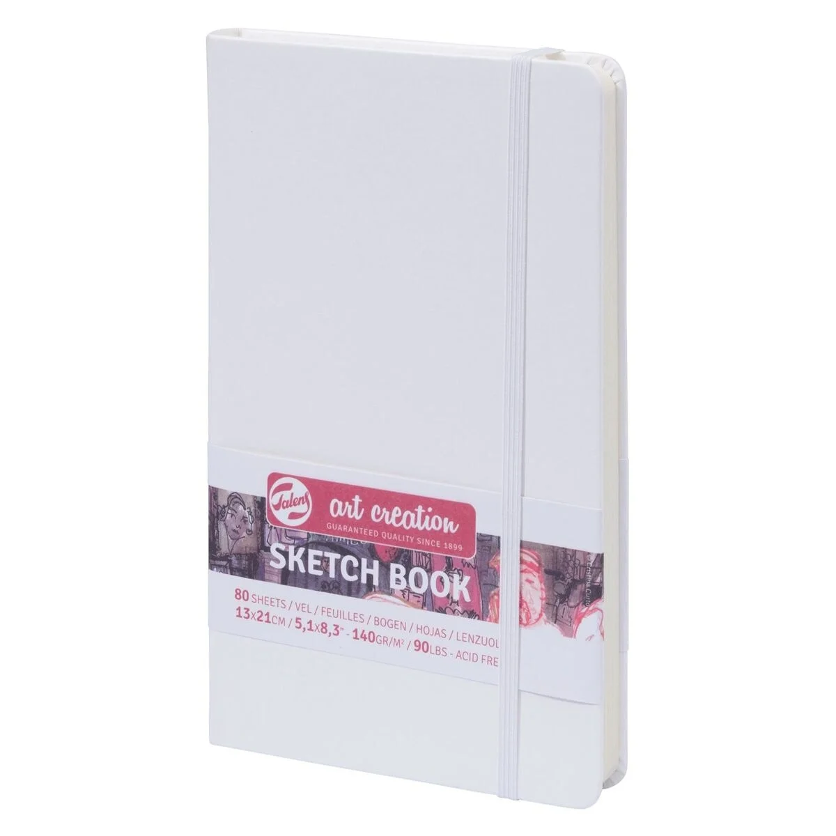 Talens Art Creation Sketchbook Sert Kapak Eskiz Çizim Defteri 140 gr. 13x21 cm. 80 yp. BEYAZ