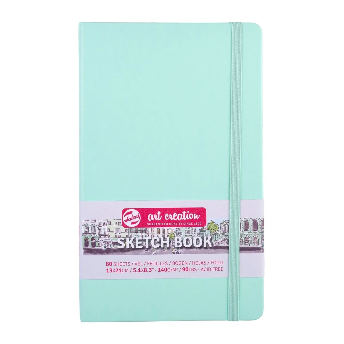 Talens Art Creation Sketchbook Sert Kapak Eskiz Çizim Defteri 140 gr. 13x21 cm. 80 yp. PASTEL MİNT YEŞİLİ