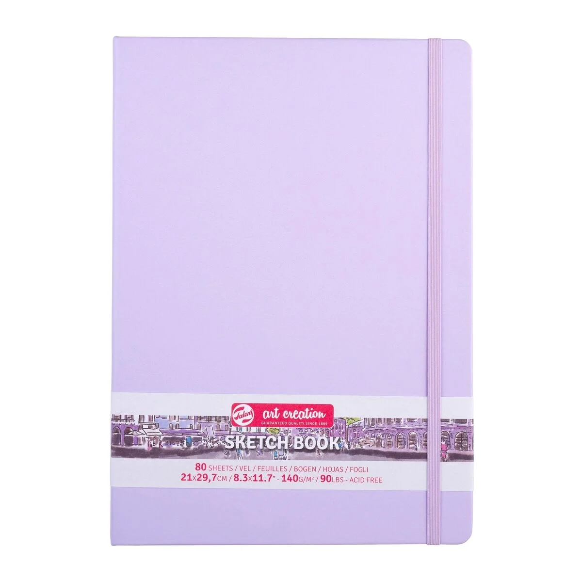 Talens Art Creation Sketchbook Sert Kapak Eskiz Çizim Defteri 140 gr. 21x30 cm. 80 yp. PASTEL LİLA