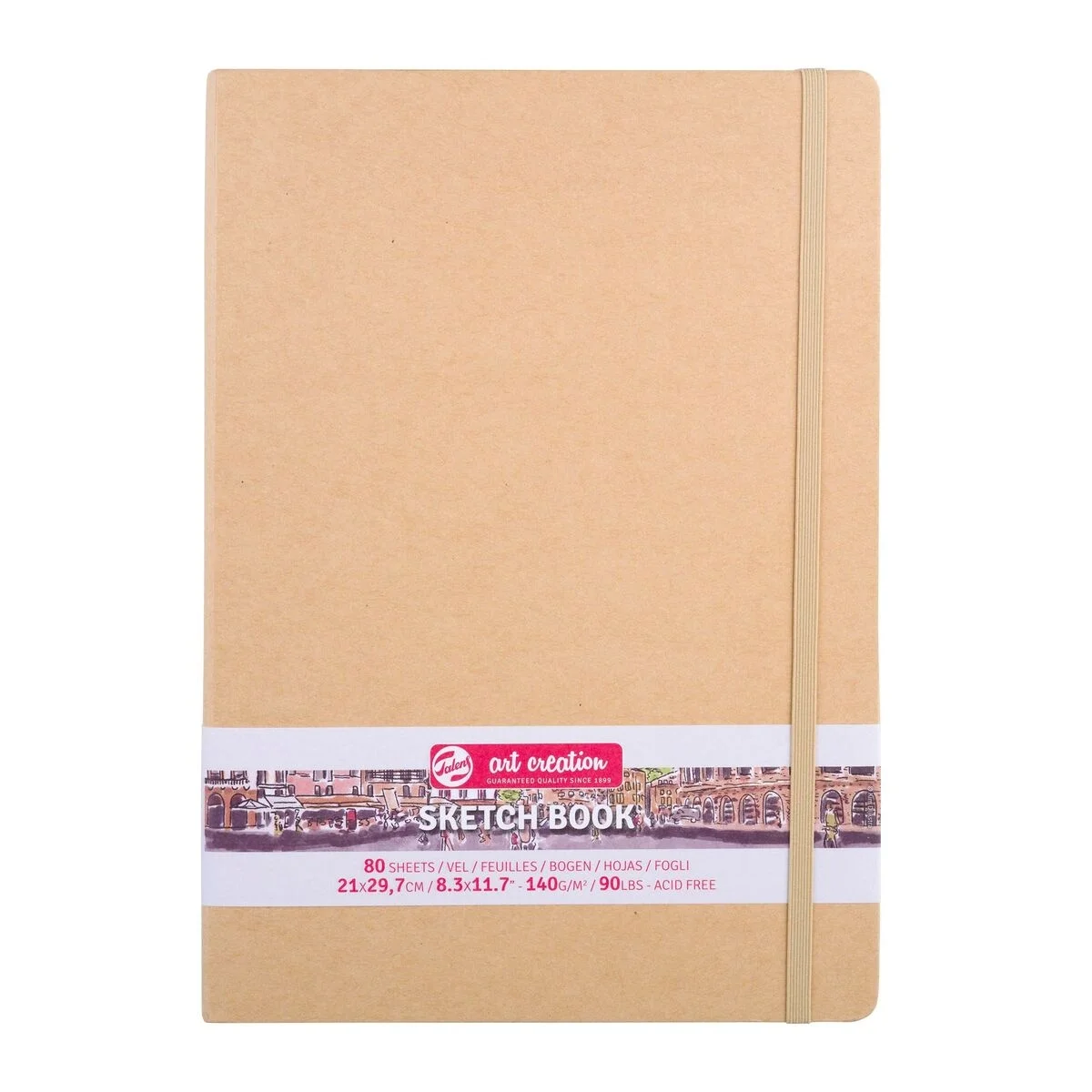 Talens Art Creation Sketchbook Sert Kapak Eskiz Çizim Defteri 140 gr. 21x30 cm. 80 yp. KRAFT YELLOW