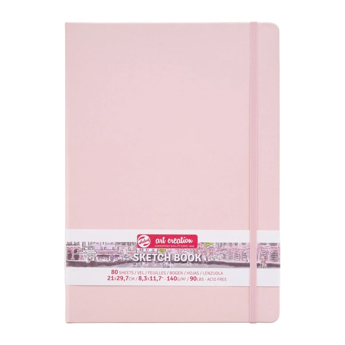 Talens Art Creation Sketchbook Sert Kapak Eskiz Çizim Defteri 140 gr. 21x30 cm. 80 yp. PASTEL PEMBE