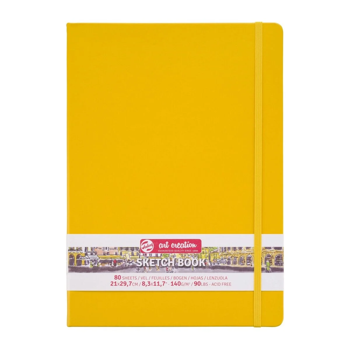 Talens Art Creation Sketchbook Sert Kapak Eskiz Çizim Defteri 140 gr. 21x30 cm. 80 yp. PASTEL SARI
