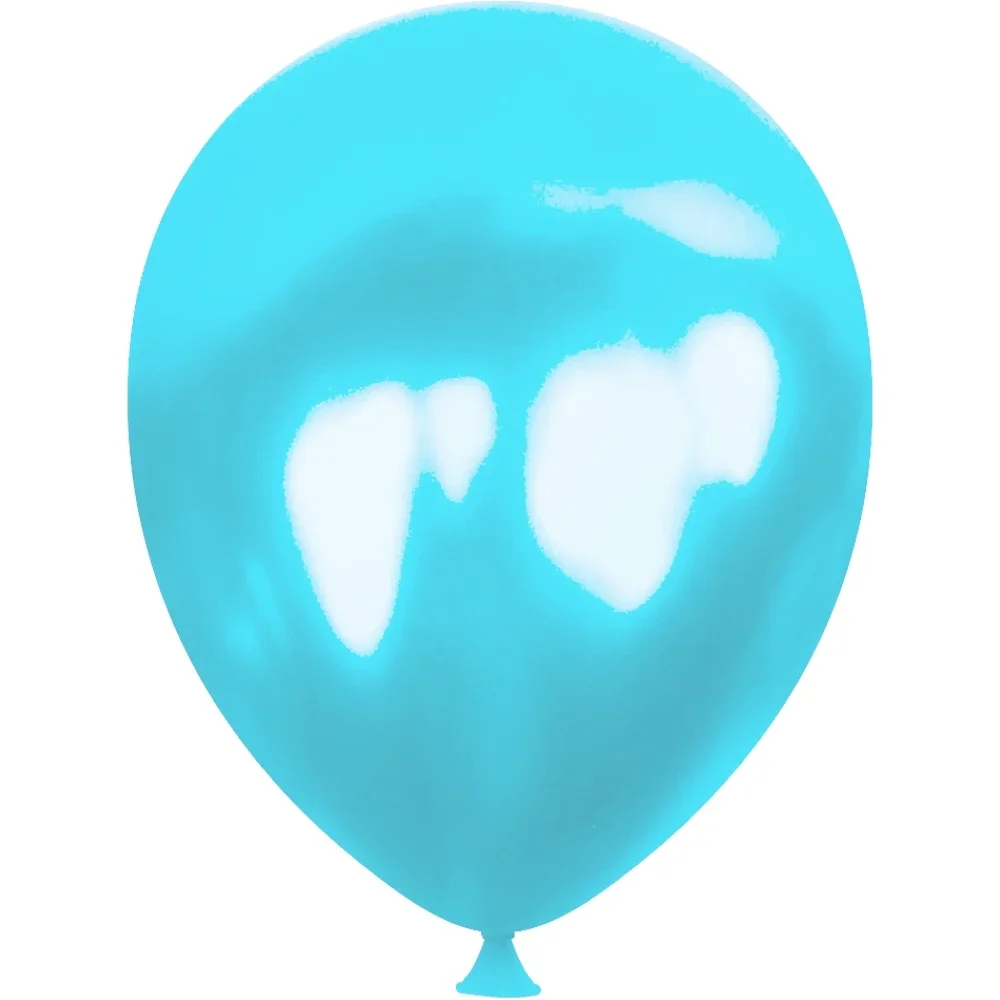Açık Mavi Metalik Balon 12"